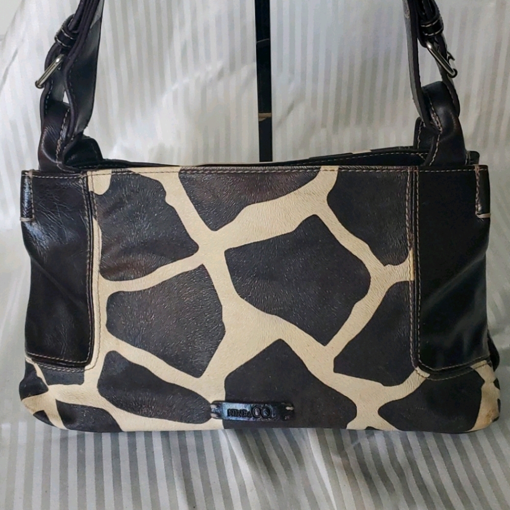 Vintage Nine&Co Giraffe Print Bag